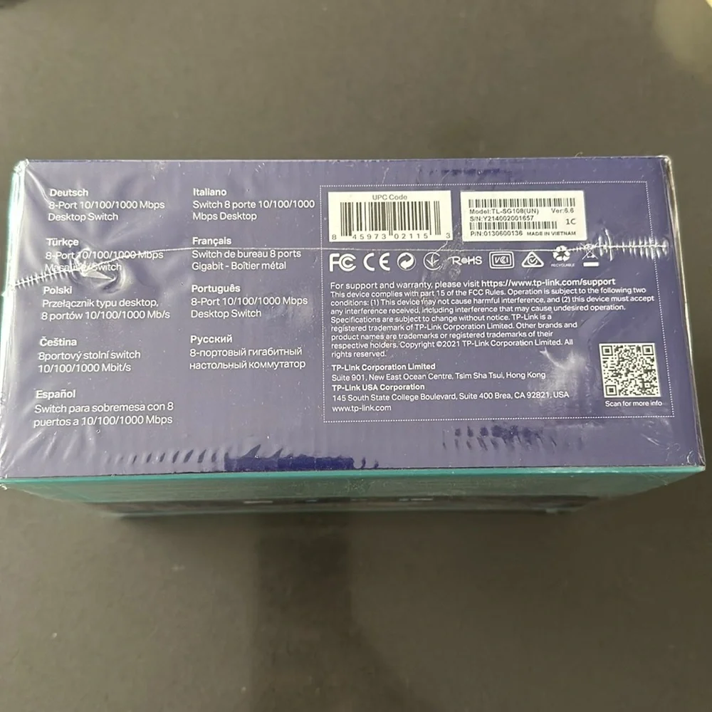 Brand new TP-link 8 port gigabit Desktop switch